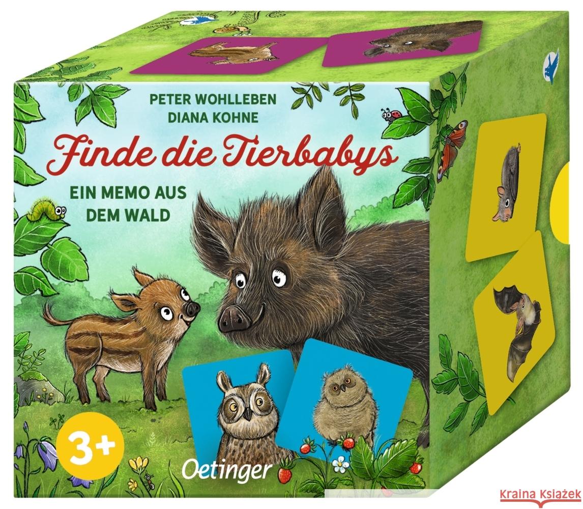 Finde die Tierbabys. Ein Memo aus dem Wald für Kinder ab 3 Jahren Wohlleben, Peter 4260512188245 Oetinger - książka