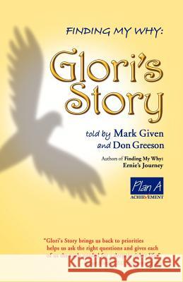 Finding My Why: Glori's Story Mark Given Don Greeson 9781475107135 Createspace - książka