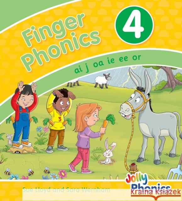 Finger Phonics Book 4: in Precursive Letters (British English edition) Sue Lloyd 9781844146468 Jolly Learning Ltd - książka