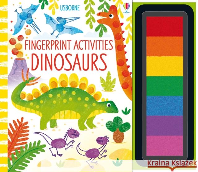 Fingerprint Activities Dinosaurs Fiona Watt 9781474967921 Usborne Publishing Ltd - książka