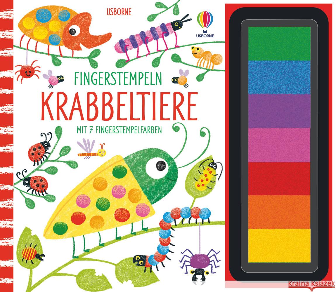 Fingerstempeln: Krabbeltiere Watt, Fiona 9781789414547 Usborne Verlag - książka