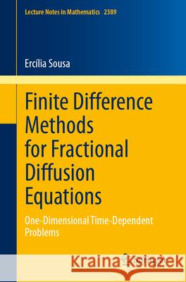 Finite Difference Methods for Fractional Diffusion Equations: One-Dimensional Time-Dependent Problems Erc?lia Sousa 9783032112217 Springer - książka