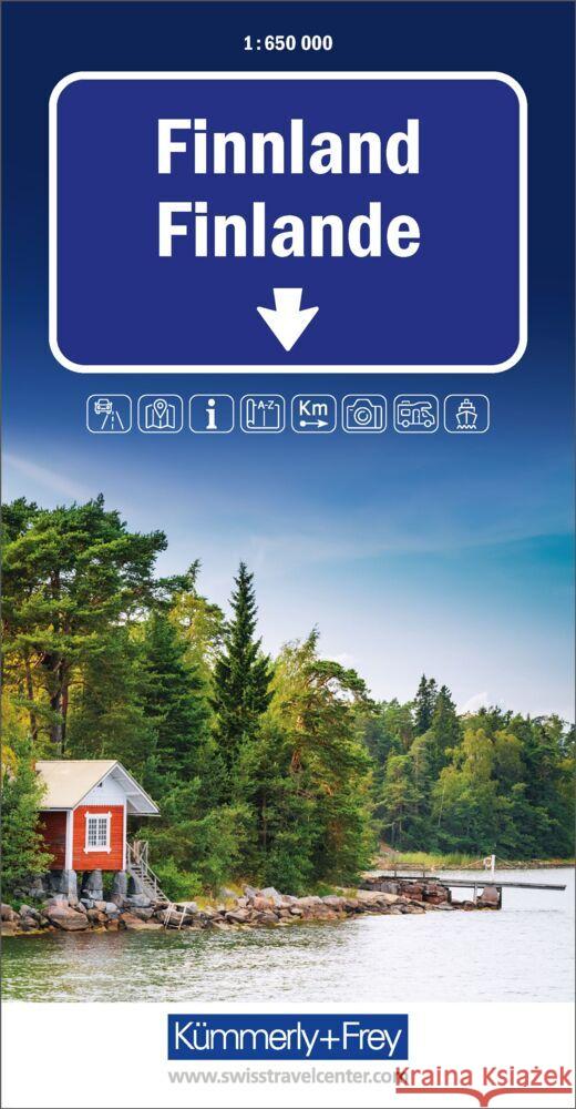 Finland Map  9783259300077 Kummerly & Frey,Switzerland - książka