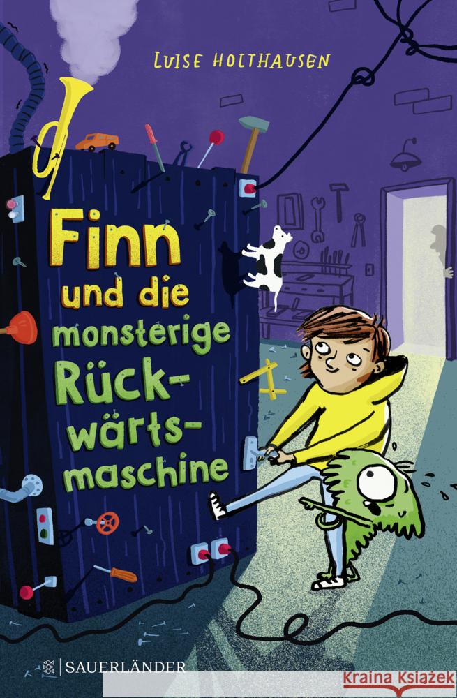 Finn und die monsterige Rückwärtsmaschine Holthausen, Luise 9783737358804 FISCHER Sauerländer - książka