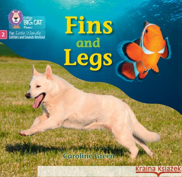 Fins and Legs: Phase 2 Set 4 Blending Practice  9780008540036 HarperCollins Publishers - książka