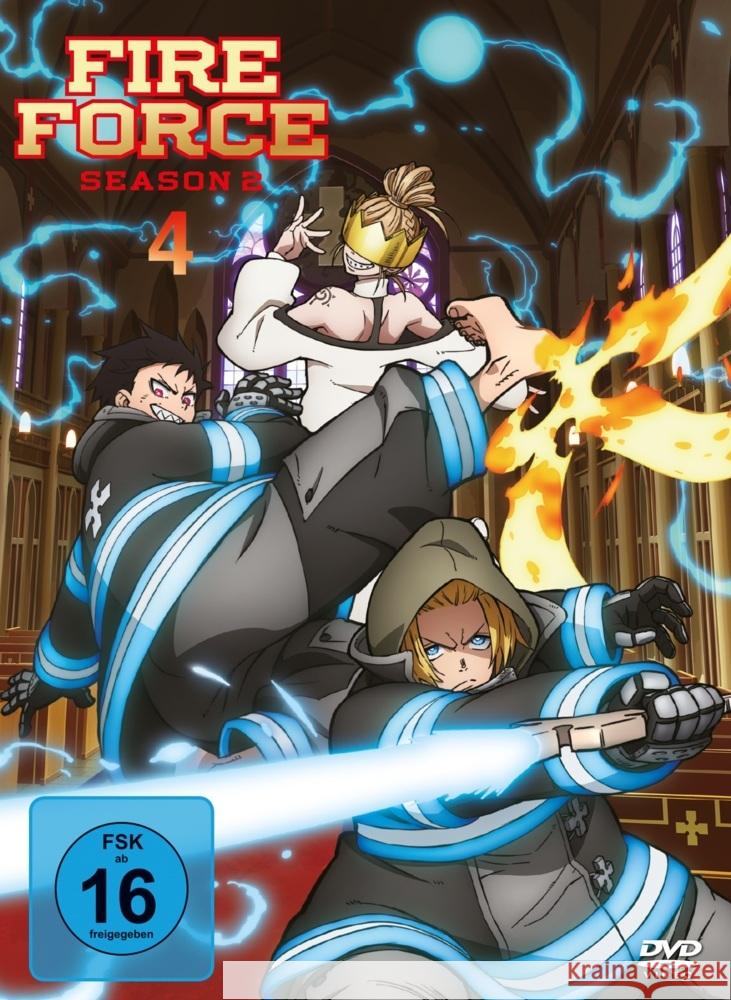 Fire Force. Staffel.2.4, 2 DVD  7630017528865 Crunchyroll - książka