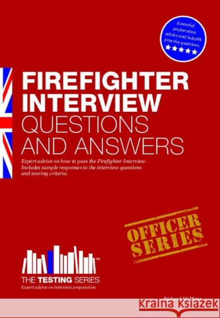 Firefighter Interview Questions and Answers Richard McMunn 9781907558405 How2become Ltd - książka