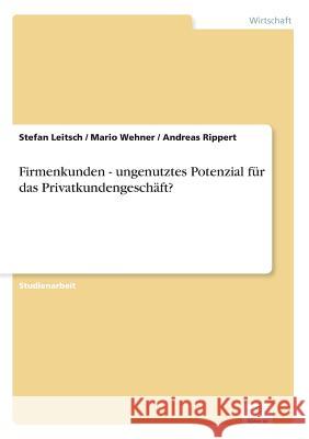 Firmenkunden - ungenutztes Potenzial für das Privatkundengeschäft? Leitsch, Stefan 9783838679402 Grin Verlag - książka