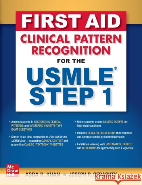 First Aid Clinical Pattern Recognition for the USMLE Step 1 Joseph R. Geraghty 9781260463781 McGraw-Hill Education - książka