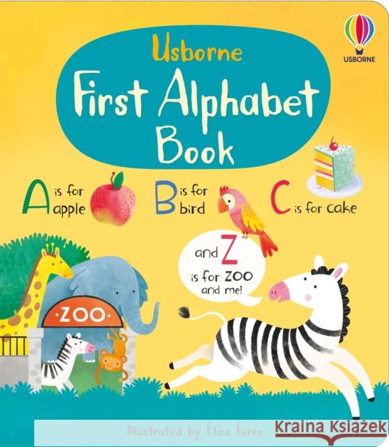 First Alphabet Book Mary Cartwright 9781474998321 Usborne Publishing Ltd - książka