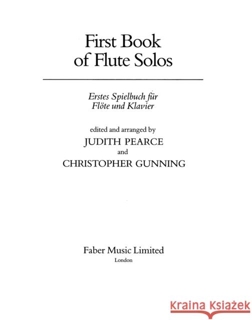 First Book of Flute Solos Sally Adams Nigel Morley 9780571504619 Faber & Faber - książka