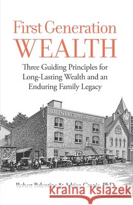 First Generation Wealth: Three Guiding Principles for Long-Lasting Wealth and an Enduring Family Legacy Adrian Adrian Cronje, PhD, Robert Balentine 9781936961139 LINX Corp - książka