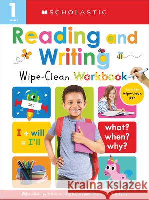 First Grade Reading/Writing Wipe Clean Workbook: Scholastic Early Learners (Wipe Clean) Scholastic 9781338849899 Cartwheel Books - książka