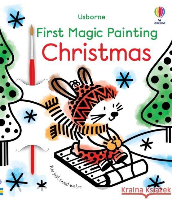 First Magic Painting Christmas: A Christmas Activity Book for Children Matthew Oldham 9781474990745 Usborne Publishing Ltd - książka