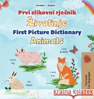 First Picture Dictionary - Animals (Croatian English Bilingual Children's Book) Kidkiddos Books 9781834164991 Kidkiddos Books Ltd. - książka