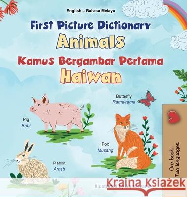 First Picture Dictionary - Animals (English Malay Bilingual Children's Book) Kidkiddos Books 9781834166315 Kidkiddos Books Ltd. - książka