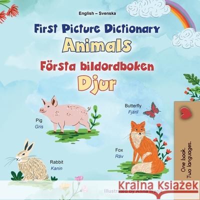 First Picture Dictionary - Animals (English Swedish Bilingual Children's Book) Kidkiddos Books 9781834167657 Kidkiddos Books Ltd. - książka