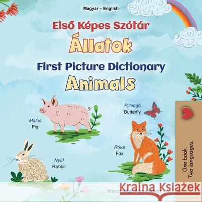 First Picture Dictionary - Animals (Hungarian English Bilingual Children's Book) Kidkiddos Books 9781834165738 Kidkiddos Books Ltd. - książka