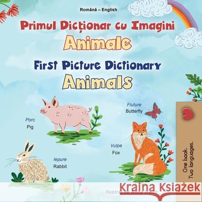 First Picture Dictionary - Animals (Romanian English Bilingual Children's Book) Kidkiddos Books 9781834167350 Kidkiddos Books Ltd. - książka