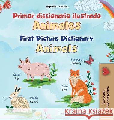 First Picture Dictionary - Animals (Spanish English Bilingual Children's Book) Kidkiddos Books 9781834162621 Kidkiddos Books Ltd. - książka