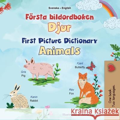 First Picture Dictionary - Animals (Swedish English Bilingual Children's Book) Kidkiddos Books 9781834167718 Kidkiddos Books Ltd. - książka