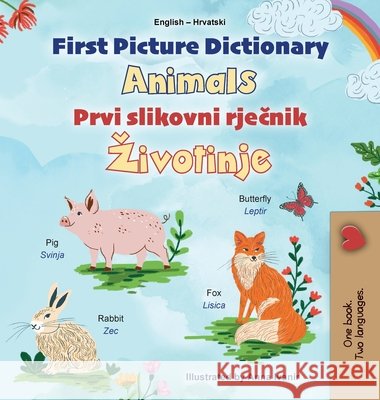 First Picture Dictionary - Animals (English Croatian Bilingual Children's Book) Kidkiddos Books 9781834164939 Kidkiddos Books Ltd. - książka