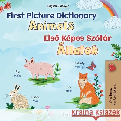 First Picture Dictionary - Animals (English Hungarian Bilingual Children's Book) Kidkiddos Books 9781834165677 Kidkiddos Books Ltd. - książka