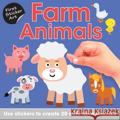 First Sticker Art: Farm Animals: First Sticker Art  9781438089270 B.E.S. - książka