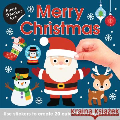 First Sticker Art: Merry Christmas Paul Calver Toby Reynolds Ksenya Savva 9781464229367 Sourcebooks Wonderland - książka