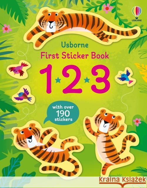 First Sticker Book 123 Alice Beecham 9781803702780 Usborne Publishing Ltd - książka