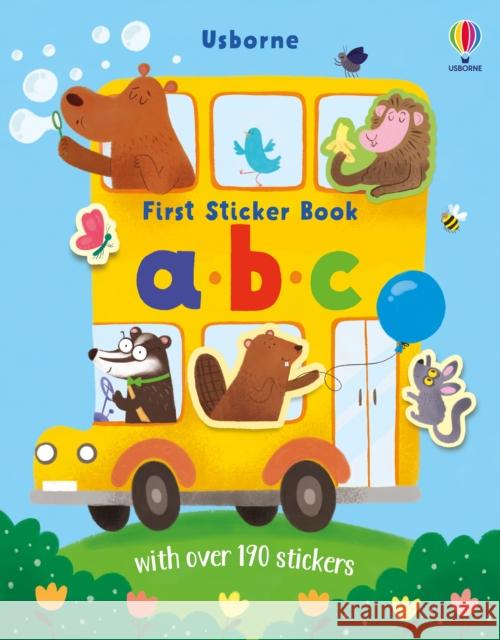 First Sticker Book abc Alice Beecham 9781803702773 Usborne Publishing Ltd - książka