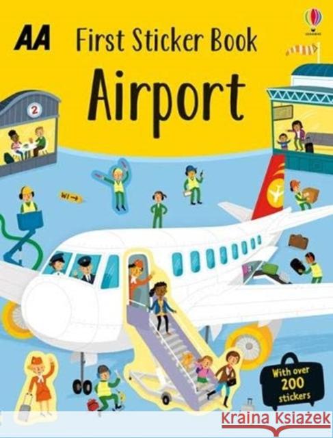 First Sticker Book Airport  9780749581541 AA Publishing - książka