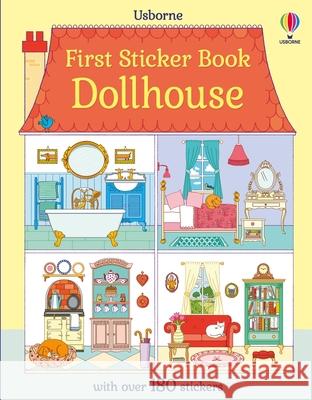 First Sticker Book Dollhouse Abigail Wheatley Sophie Crichton 9781836052029 Usborne Books - książka