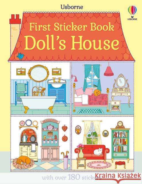First Sticker Book Doll's House Abigail Wheatley 9781805077398 Usborne Publishing Ltd - książka