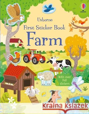 First Sticker Book Farm Kristie Pickersgill Jordan Wray 9781805075271 Usborne Books - książka