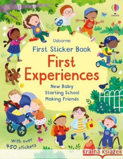 First Sticker Book First Experiences Jessica Greenwell 9781835409534 Usborne Publishing Ltd - książka