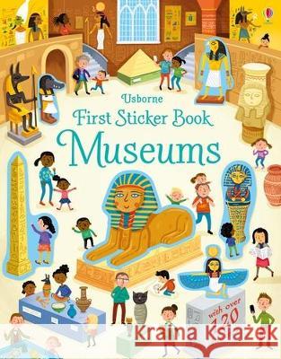 First Sticker Book Museums Holly Bathie Wesley Robins 9781805319238 Usborne Books - książka