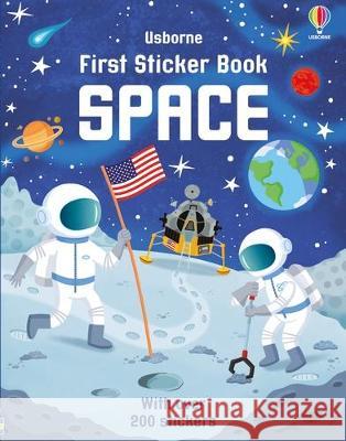 First Sticker Book Space Sam Smith Alistar 9781805317449 Usborne Books - książka