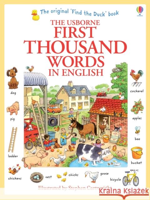 First Thousand Words in English Amery Heather 9781409562894 Usborne Publishing Ltd - książka