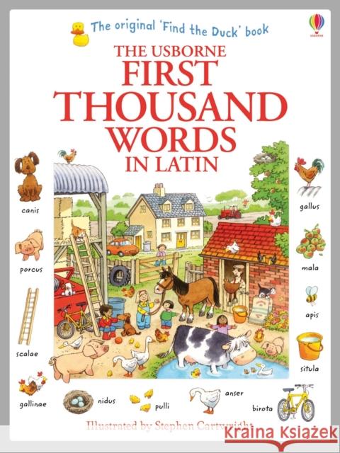 First Thousand Words in Latin Heather Amery 9781409566151 Usborne Publishing Ltd - książka