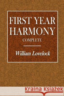 First Year Harmony - Complete William Lovelock 9780359088409 Lulu.com - książka