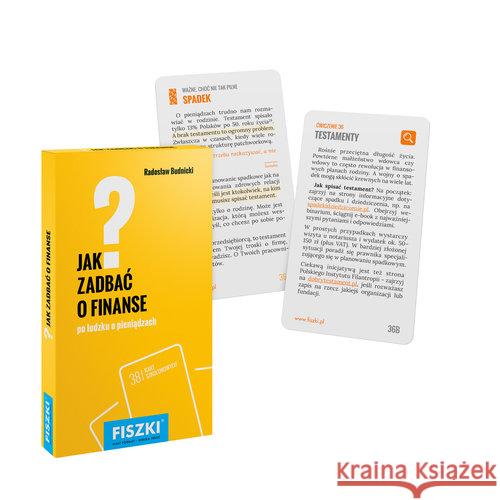 Fiszki. Jak zadbać o finanse? Budnicki Radosław 9788378433125 Cztery Głowy - książka