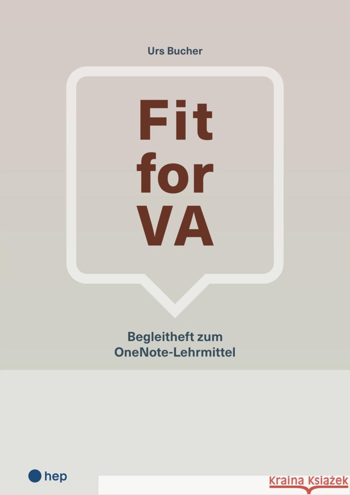 FIT FOR VA Bucher, Urs 9783035524925 hep Verlag - książka