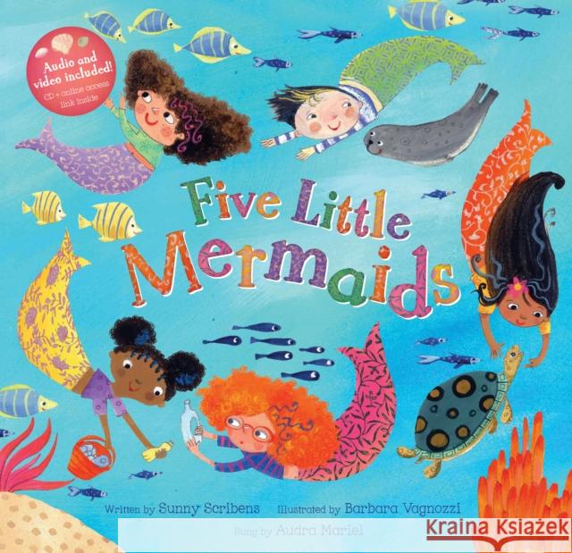 Five Little Mermaids Sunny Scribens Barbara Vagnozzi 9781782858324 Barefoot Books - książka