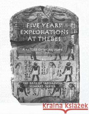 Five Years Exploration at Thebes Carter, Howard 9780710308351 Kegan Paul International - książka