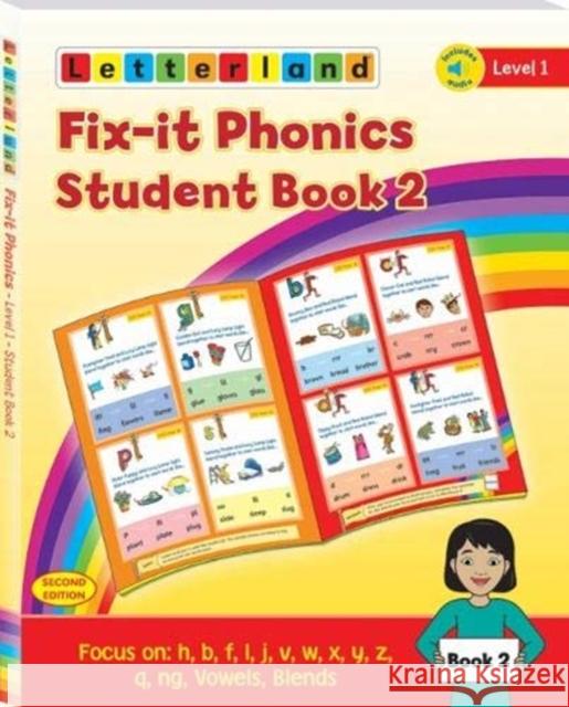 Fix-it Phonics - Level 1 - Student Book 2 (2nd Edition) Lisa Holt 9781782483762 Letterland International - książka