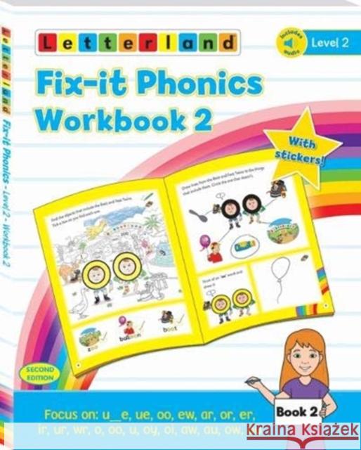 Fix-it Phonics - Level 2 - Workbook 2 (2nd Edition) Lisa Holt 9781782483700 Letterland International - książka