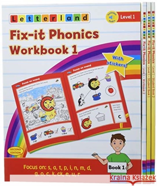 Fix-it Phonics - Level 1 - Student Pack (2nd Edition) Lisa Holt 9781782483816 Letterland International - książka