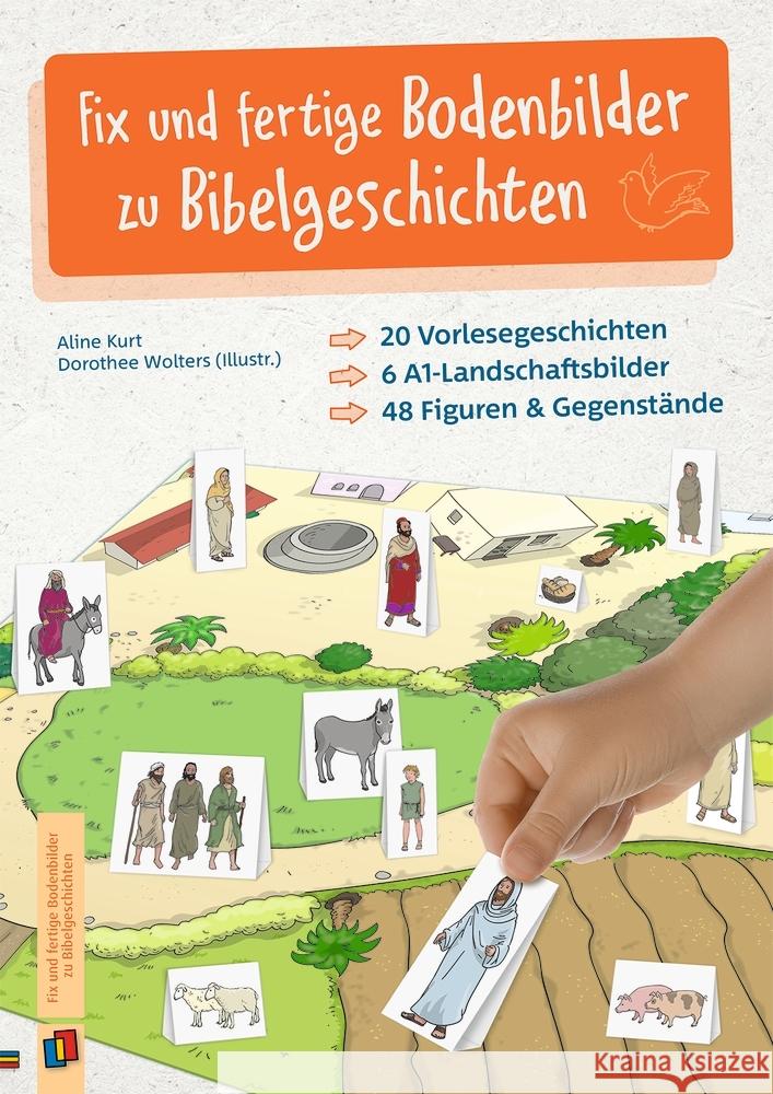 Fix und fertige Bodenbilder zu Bibelgeschichten Kurt, Aline 9783834660589 Verlag an der Ruhr - książka