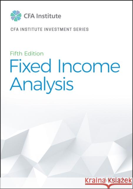 Fixed Income Analysis CFA Institute 9781119850540 John Wiley & Sons Inc - książka